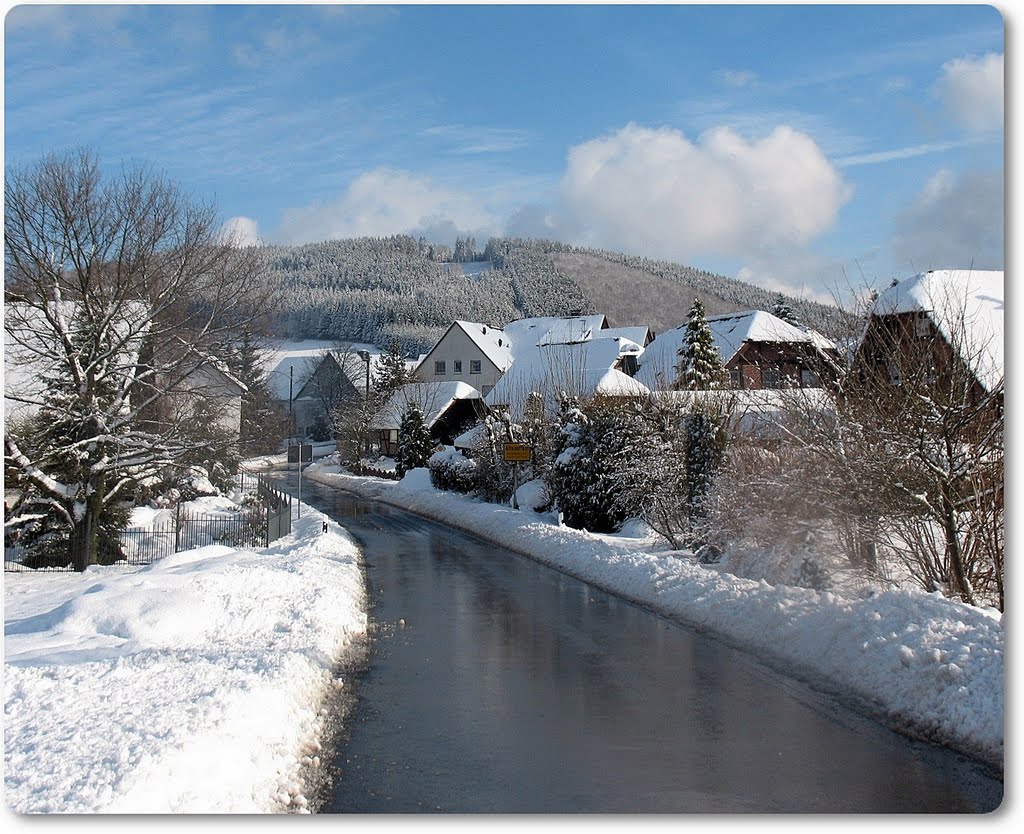 Es gibt sie noch, die schneefreie Strasse by goterei