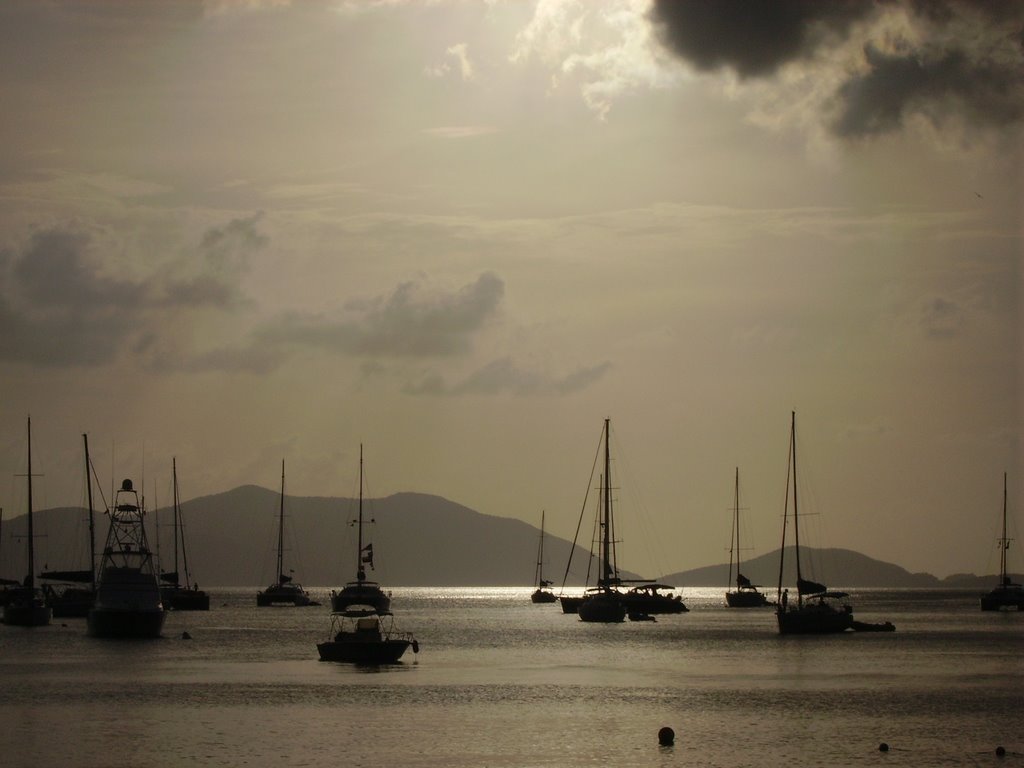 Cane Garden Bay by night by BoboNewcastle