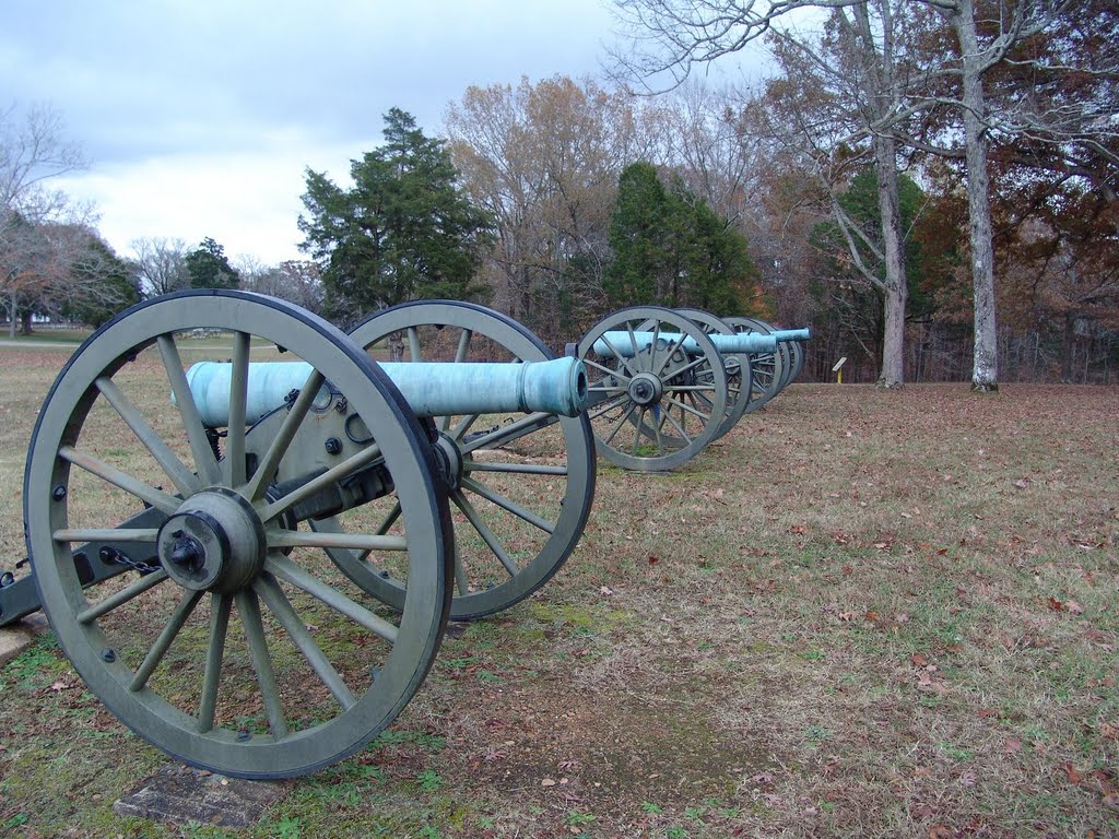 Canons on Grant's Last Line at Shiloh National Military Park by skibum415