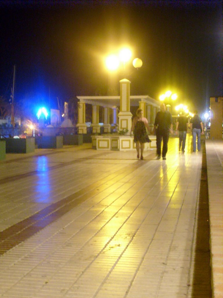 Paseo Maritimo night by Dorkita&O