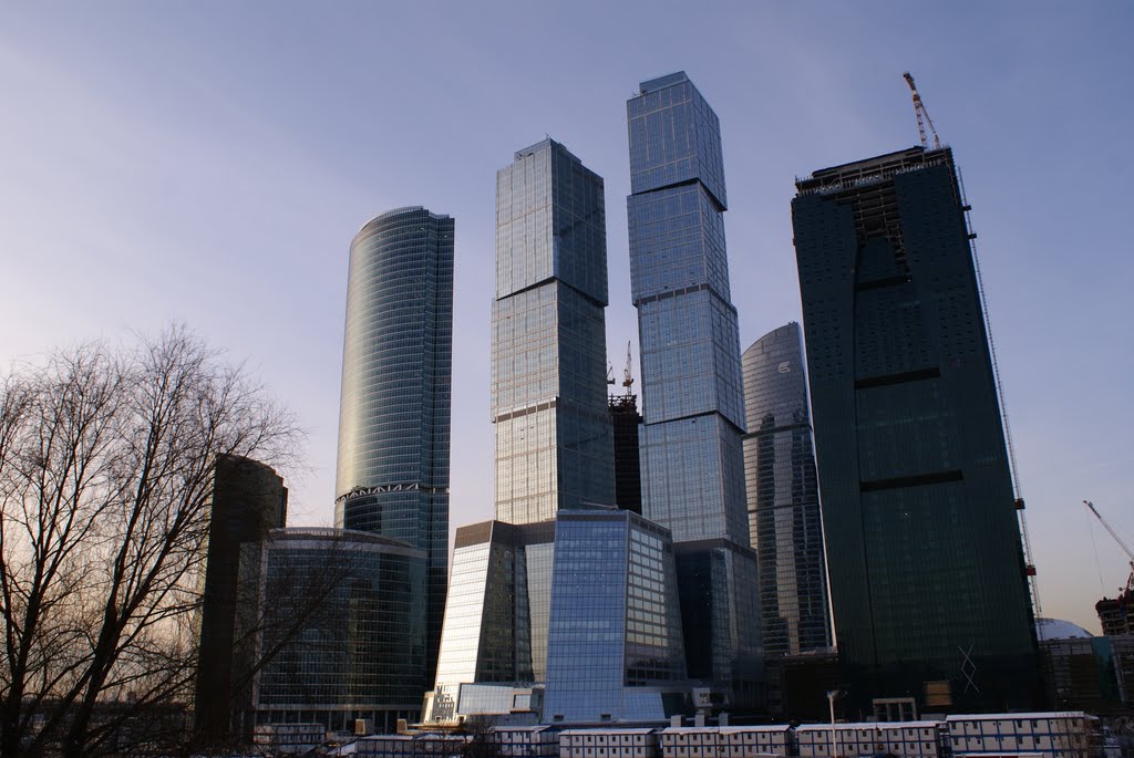 Moscow-City February 2010 by Dmitriy Valtonen