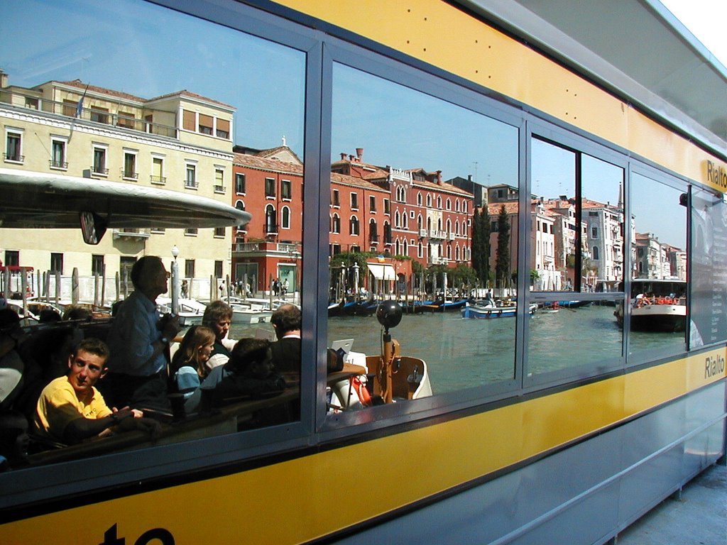 Rialto Bus Stop, Venice by Chris Petty