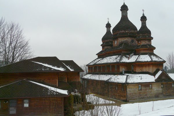 Ukranian church winter by Geraldine Clark