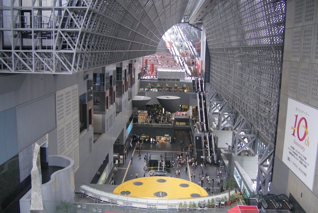 Kyoto station shopping mall by Jim Mansfield