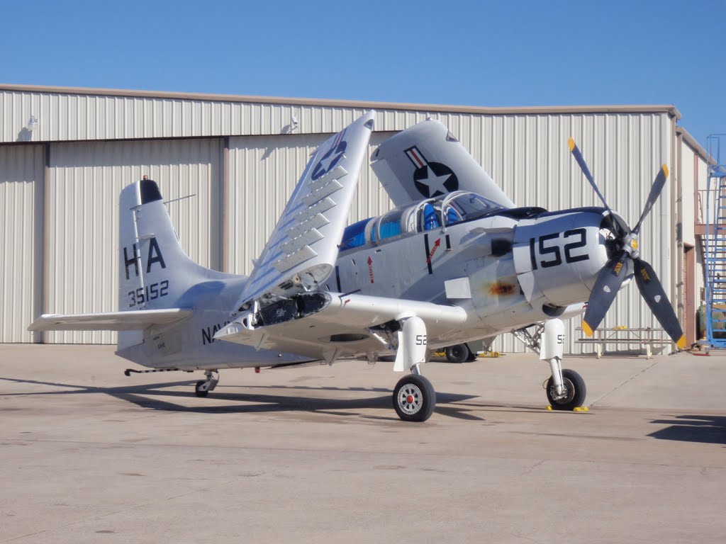 Skyraider - Getting ready for take-off by Trevor Whalley