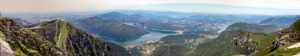 View from Monte Generoso towards Lake Lugano, Ticino, Switzerland by Patrick Mock