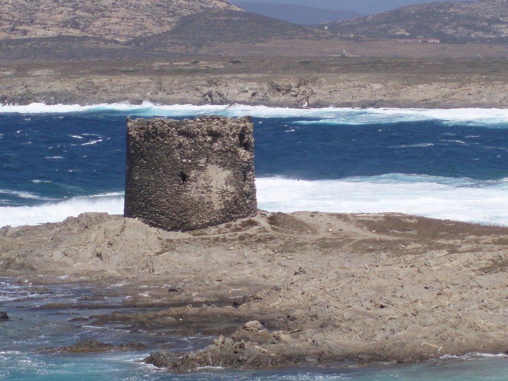 Aragonese Tower at La Pelosa by merseygolfnews