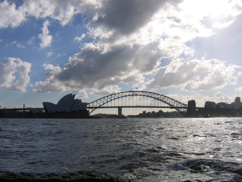 Sydney Opera House and Harbor Bridge by KSUFAN