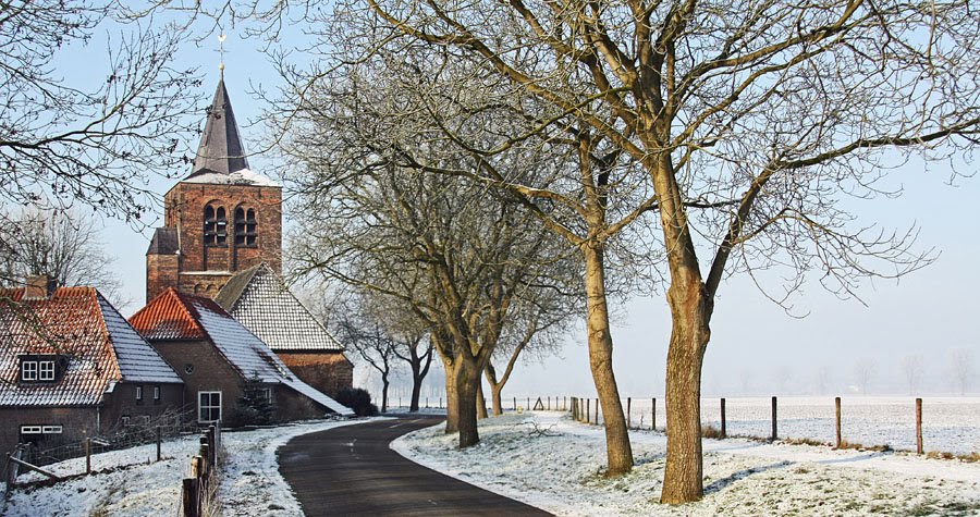 Winter in Diemen by Eus Nieuwenhuizen