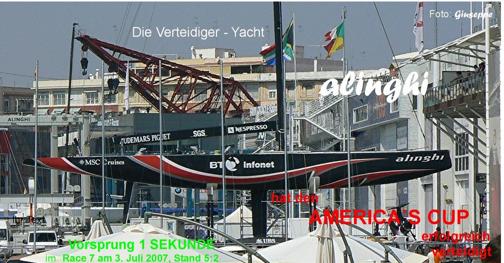 Alinghi hat den America´s Cup erfolgreich verteidigt by Josef Grohs