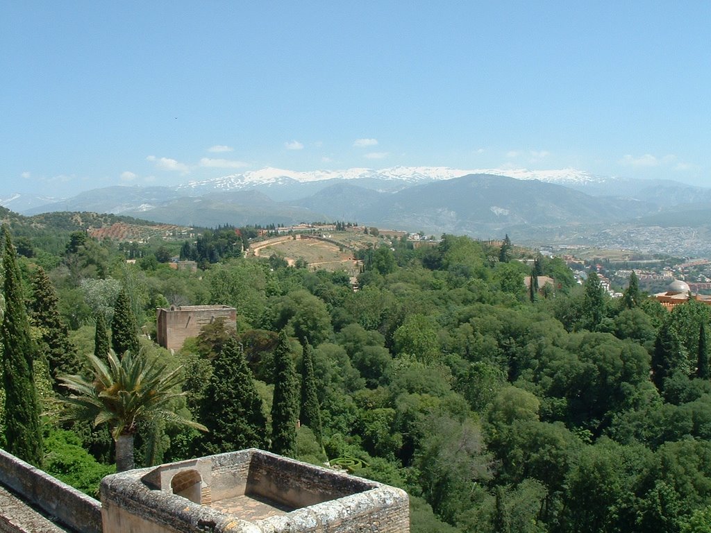 View from the Alhambra at the Sierra Nevada by Mark Wijnen