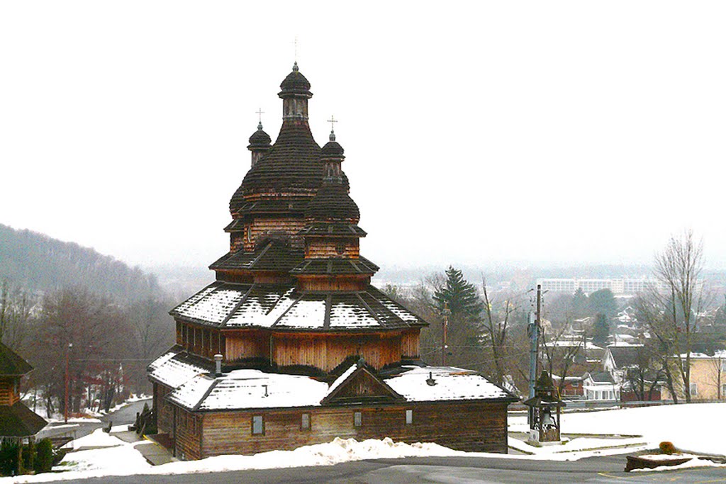 Ukranian Church winter by Geraldine Clark