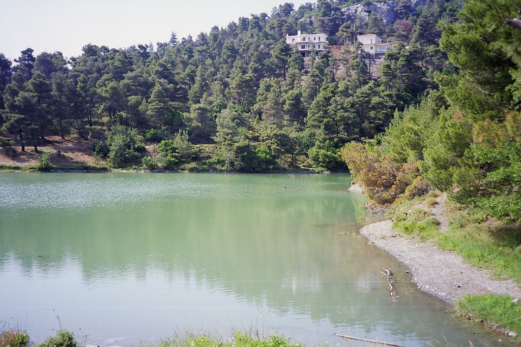 Lake at Agia Triada in Parnitha by marpoland