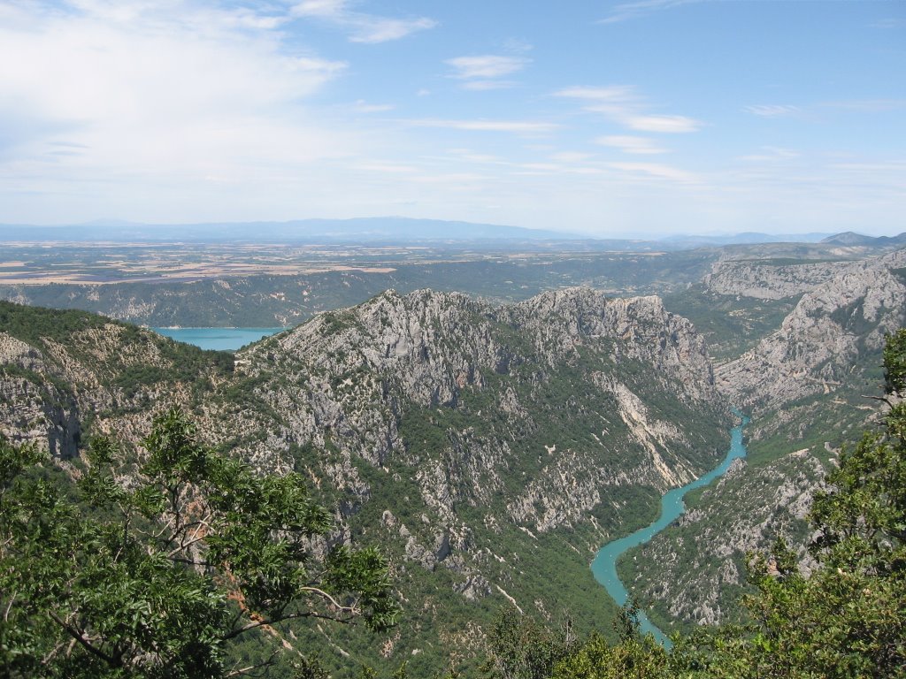 Panorama des gorges et du lac de Sainte Croix by erimel83