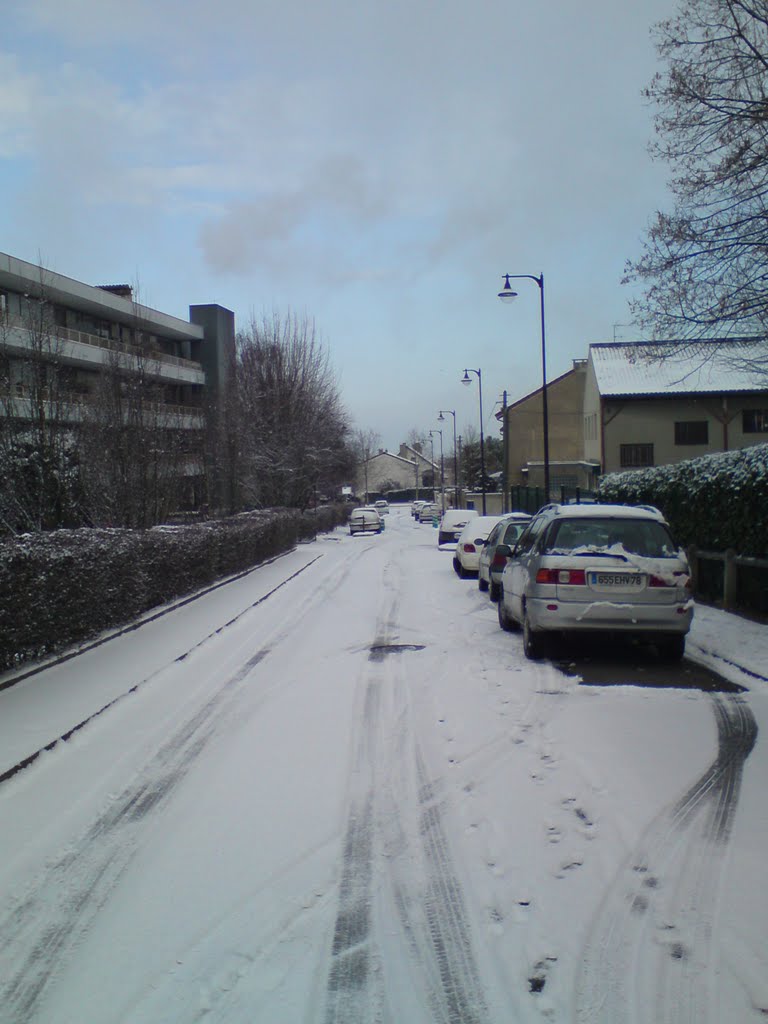 Rueil-Malm., rue du Cdt Nismes enneigée by pineau92