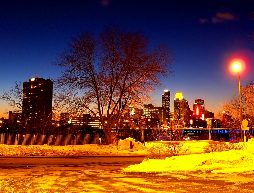 Downtown from East River Rd., January 2010 by Chris Balow