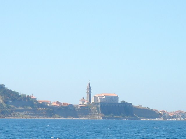 Piran from Strunjan by Jan Inge