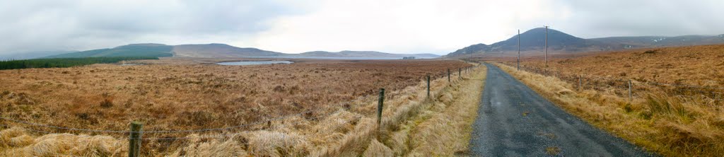 Panoramic Looking west to Lough Easkey by paroak