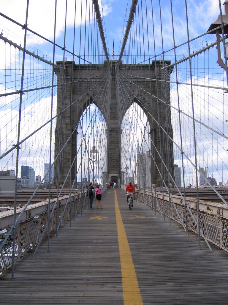 Brooklyn Bridge, New York, NY, September 4, 2006 by straydog16