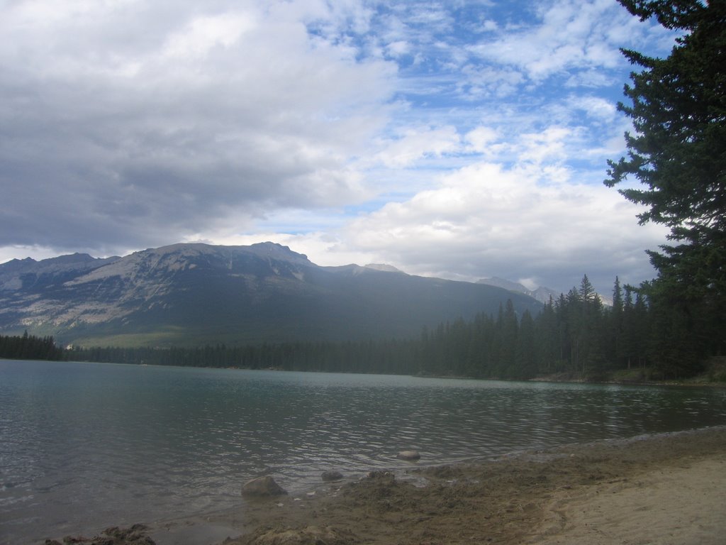 Mountains and Sky at Lake Edith Jasper AB by David Cure-Hryciuk