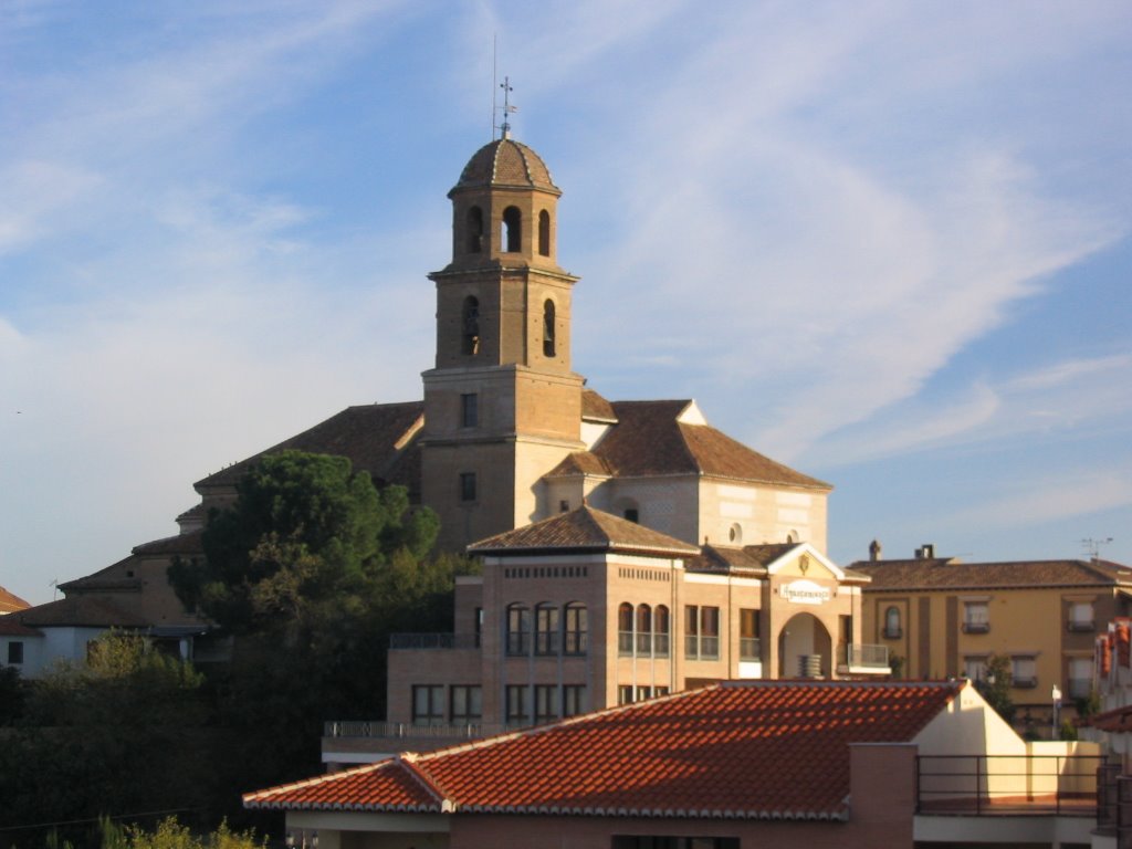 Vista del ayuntamiento e iglesia de Alhendín by Eugenia M