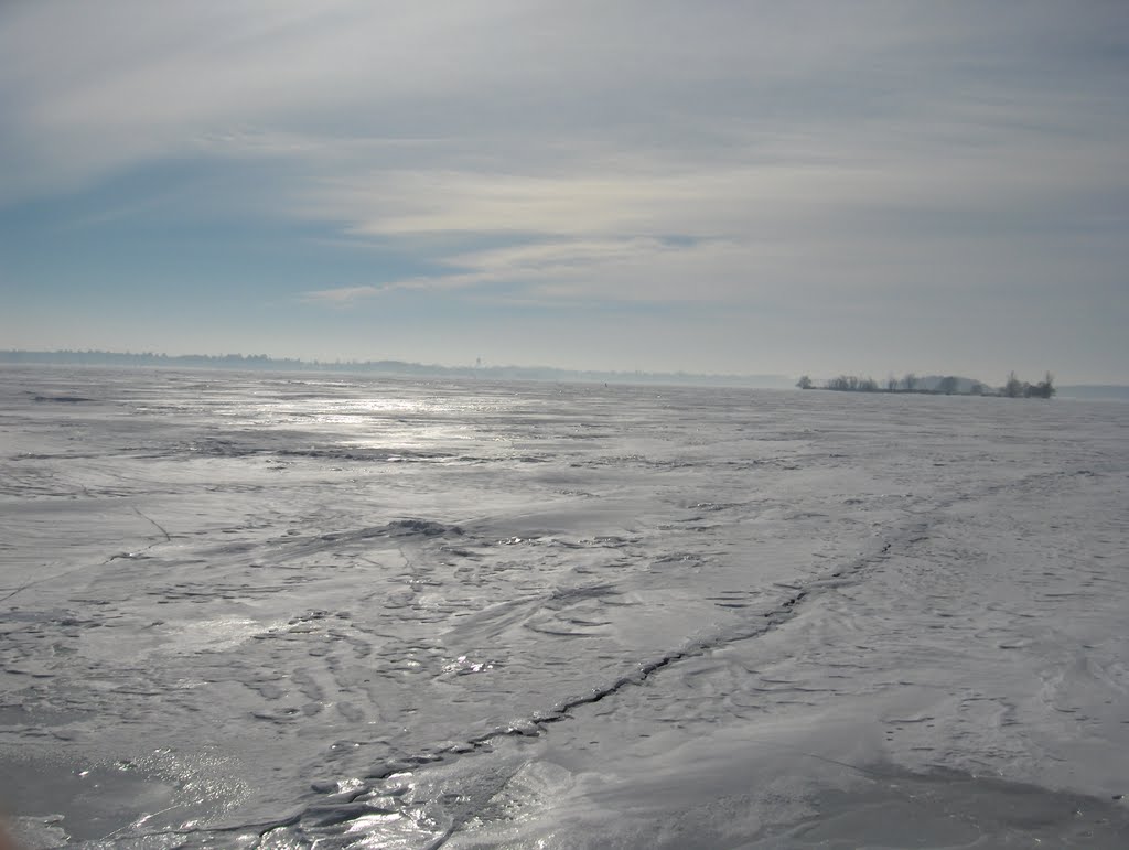 Winter At The Morrisburg Waterfront by John_A_Lester