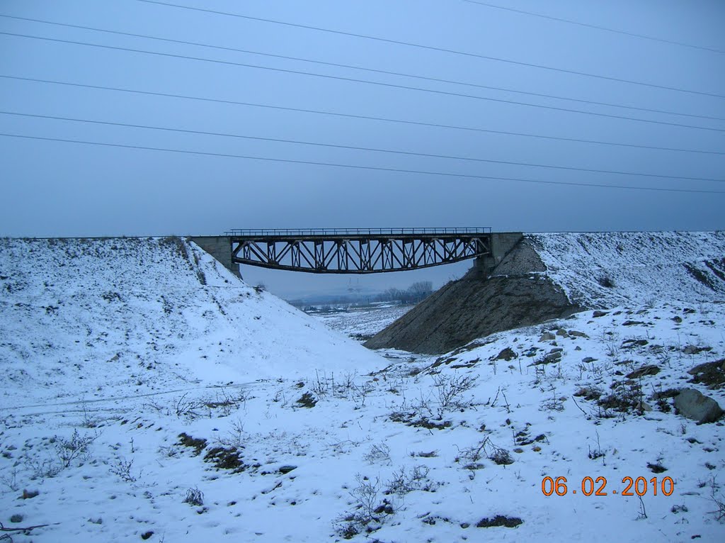 Bridge between Tulcea C.F.R. freight train railway station and the riverport by raduconstantin