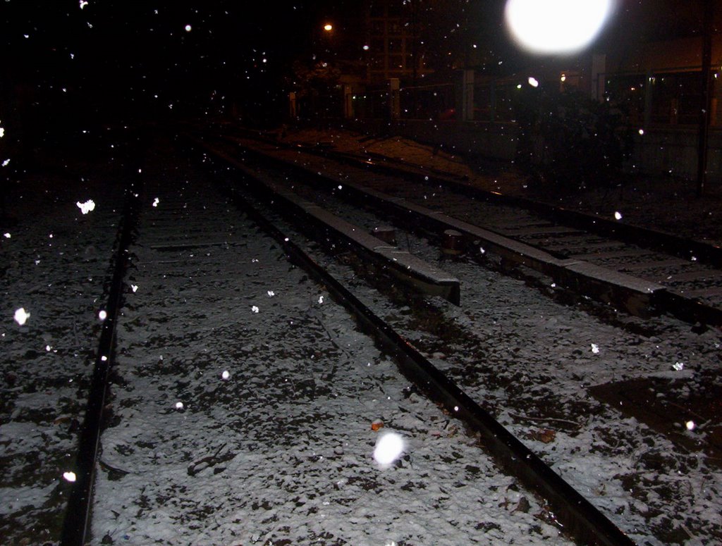 Las vias del tren nevadas - Es un paisaje increible !!! by andysanisidro