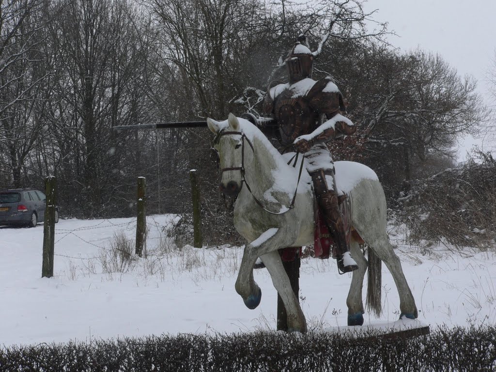 BOCHOLTZ baneheider plateweg koudbloedig paard .. sneeuw chambreerd niet .. by walterskrutser