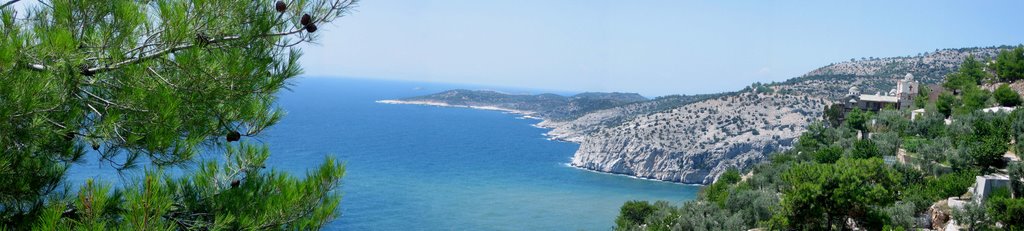 Panorama mit dem Kloster Archangelos Michail by www.andrea-loesch.co…