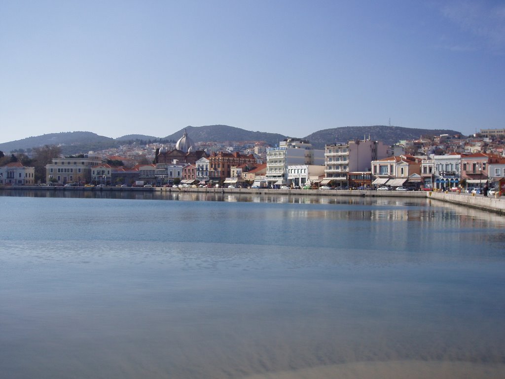 Mitilini Harbor by Christos