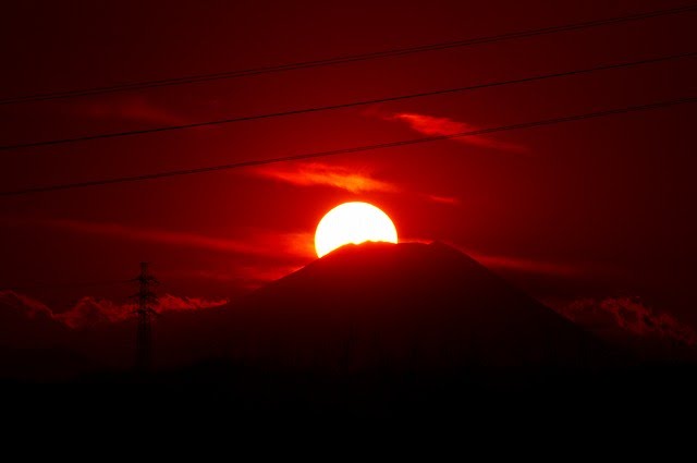 Diamond Fuji from Fuchuu,Tokyo by photodas