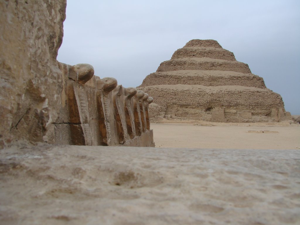 Step Pyramid at Saqqarah by waterboy