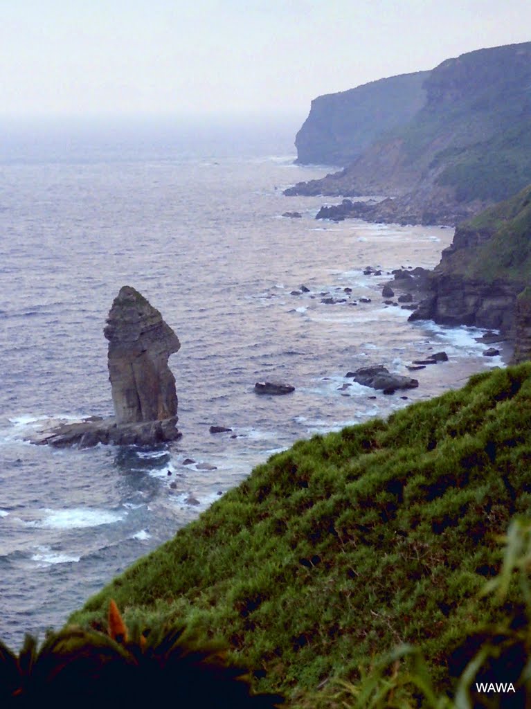 Tatigamiiwa "Standing God Rock", Yonaguni Island, Okinawa, Japan / （なにやら奇妙な立神岩 与那国島 沖縄） by mandegan