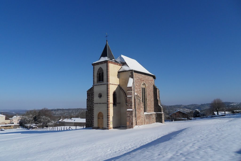 L'église de Saint-Sauveur en hiver by Fredy Thomas