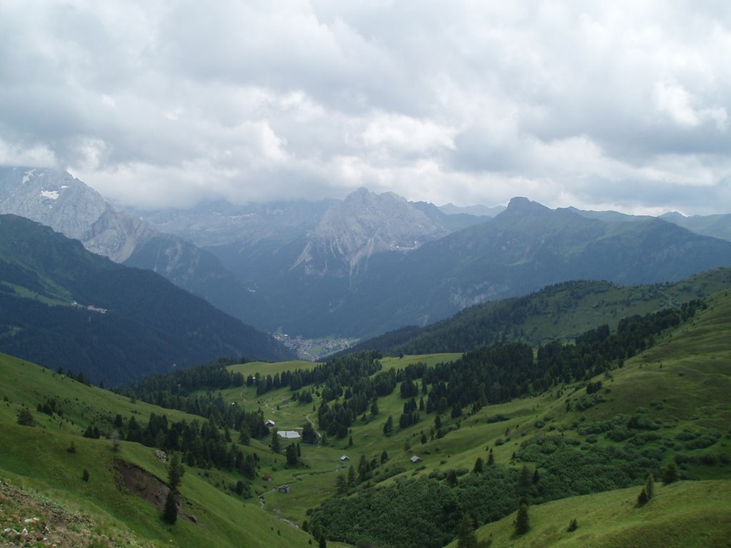 Valley In The Dolomite Mountains, Italy by ©junebug