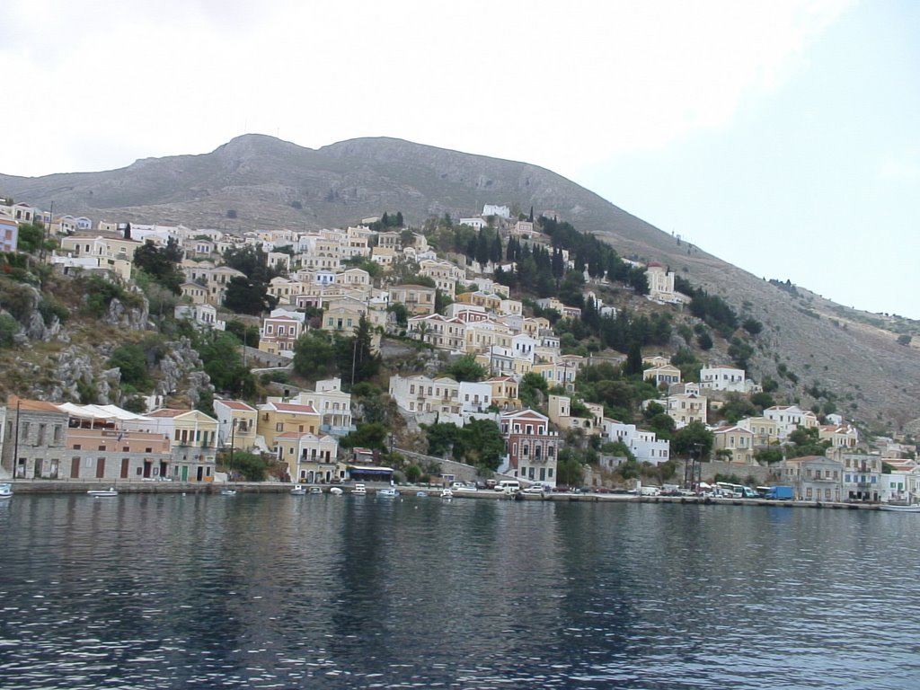 Île de Symi - Vue générale d'Ano-Symi by Carré