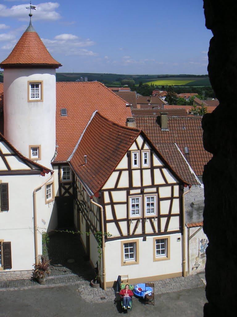 Blick von der Wehrmauer in die Altstadt by wolfbam