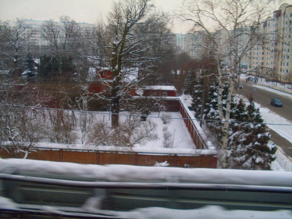 Москва. Южное Бутово. Вид из поезда / Moscow. South Butovo. View from train by Maria Kozachkova