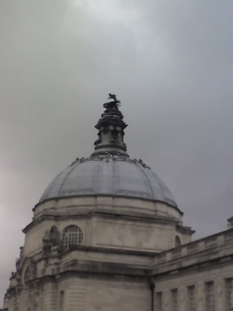 Dragon on top of the Civic Centre by Gemz1985