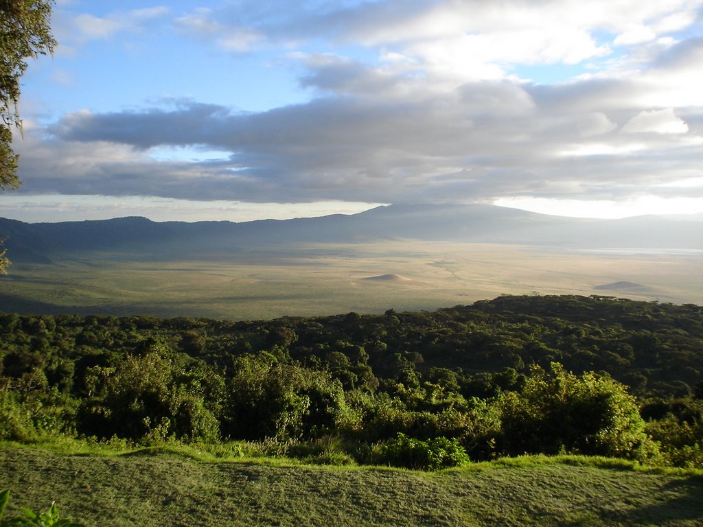 Ngorongoro Crater View from sopa Lodge by Freddy Dammen