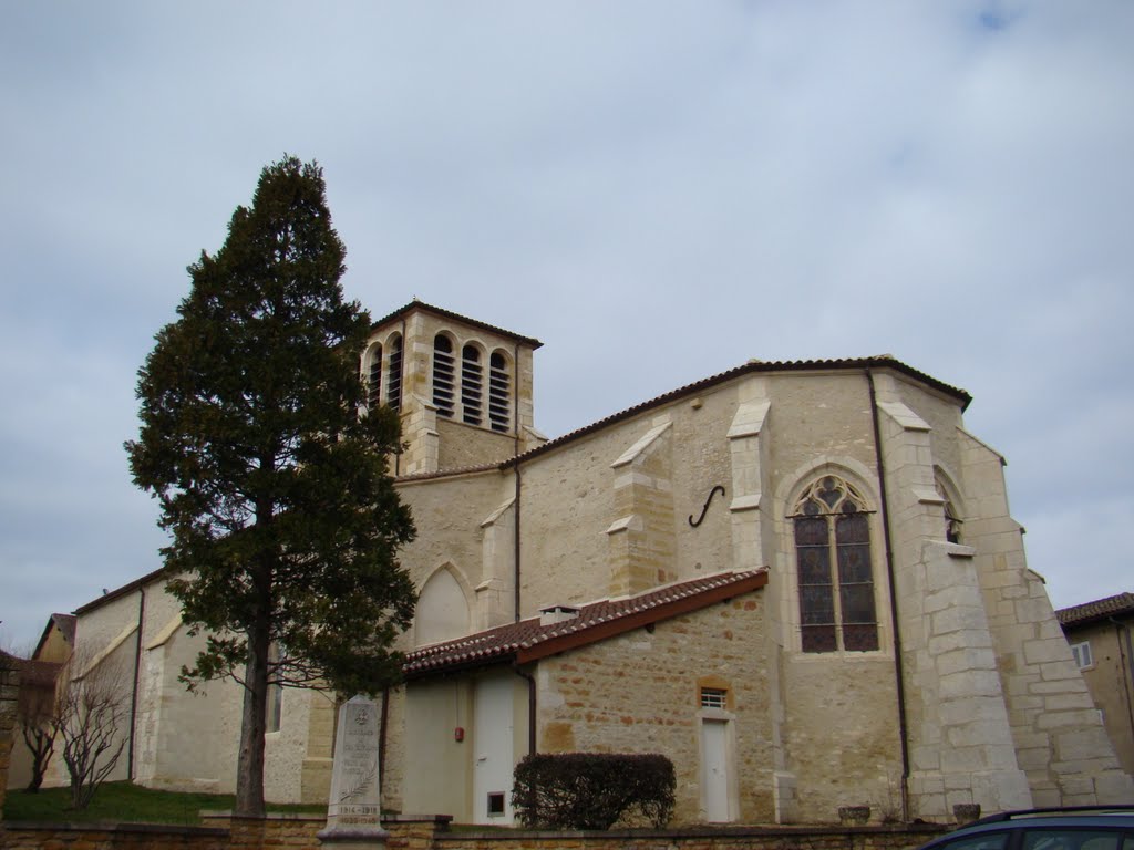 Eglise de Liergues vue de la poste by perequart