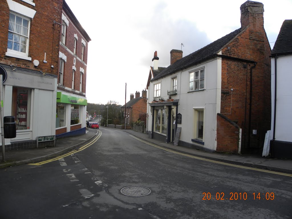 Gnosall High Street by A Crichton