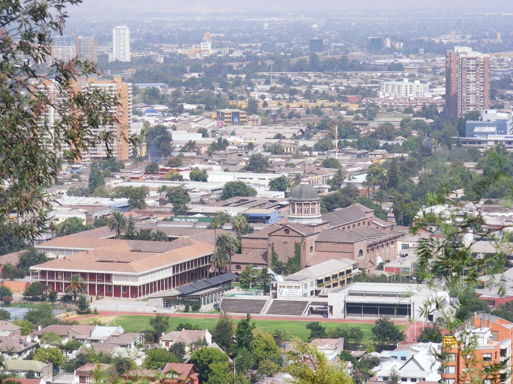 Recoleta Dominica desde Cerro San Cristóbal by Félix74