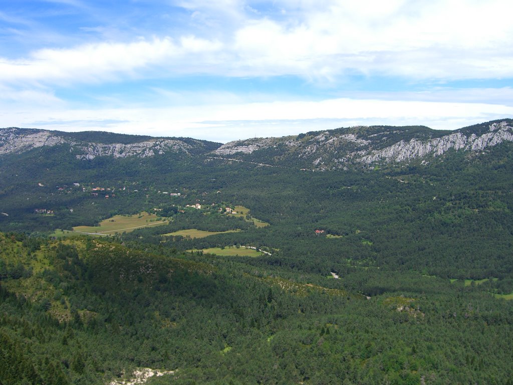 Thorenc and Col de Bleine from Castelleras by kivals