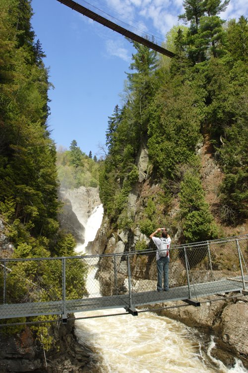 Pont suspendu, Canyon St Anne by oliphil