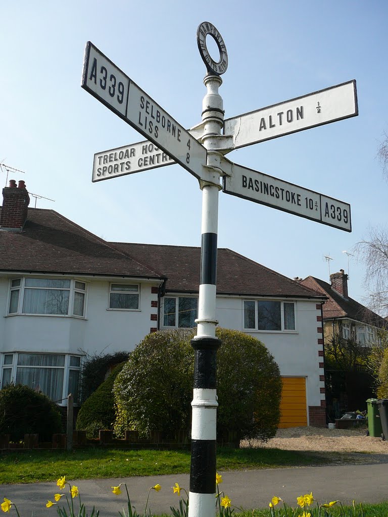 Roadsign at Alton, Hampshire by fencer_js@yahoo.com