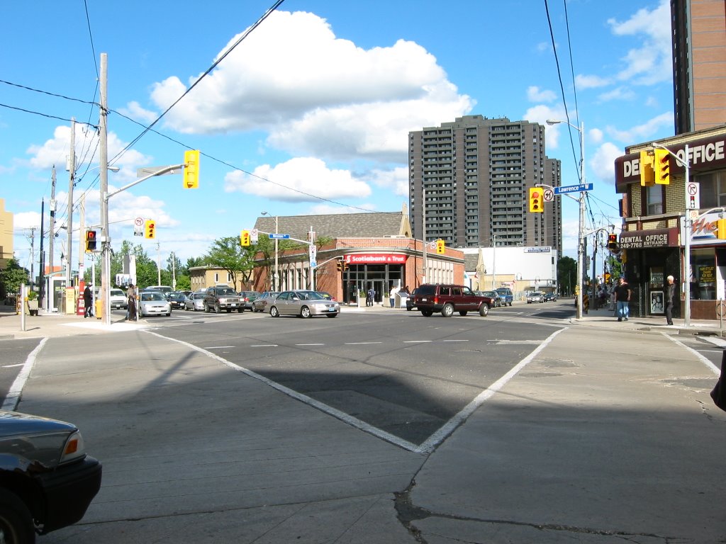 Looking southeast from the northwest corner of weston & lawrence by w3$t0ñ_0ñt4r!0