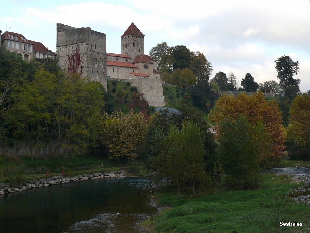 Torre e Iglesia en Sauveterre au Béarn by Sestrales