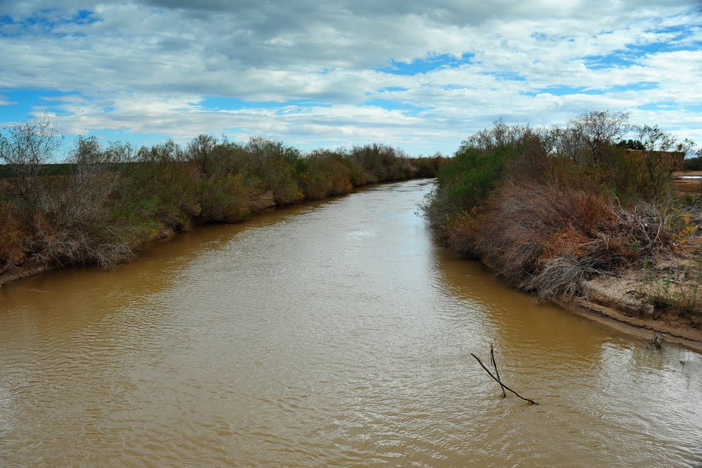 Looking easterly along the New River from Lack Road by Fred Henstridge